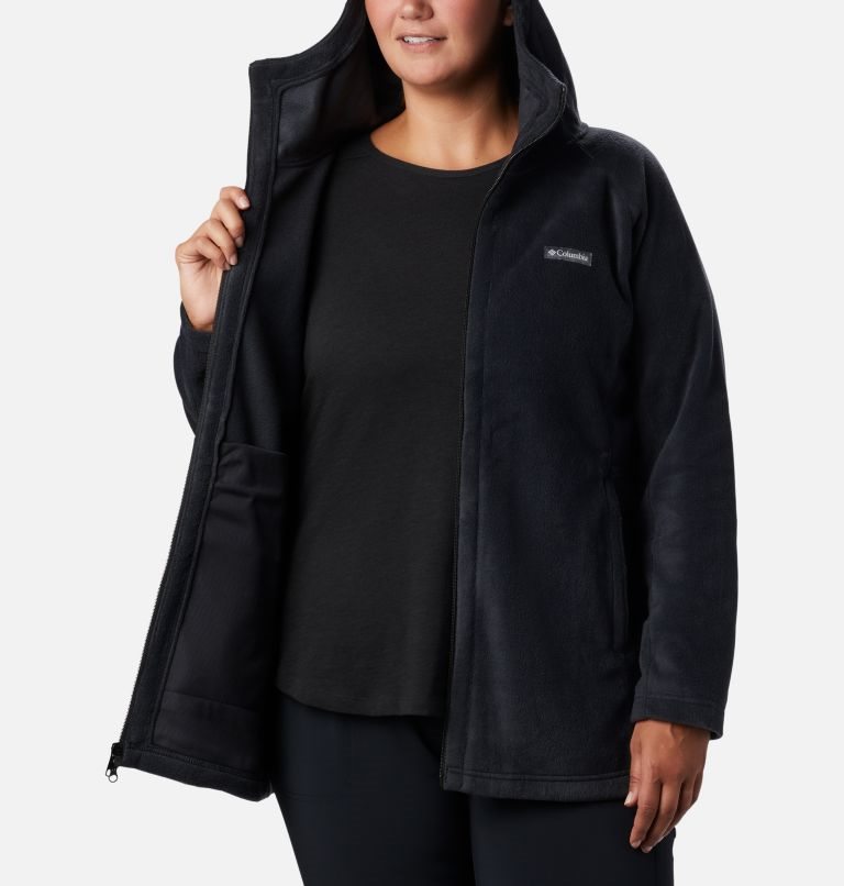 Jacheta Columbia Benton Springs II Long Dama Negrii | Plus Size DK8MS7QA9